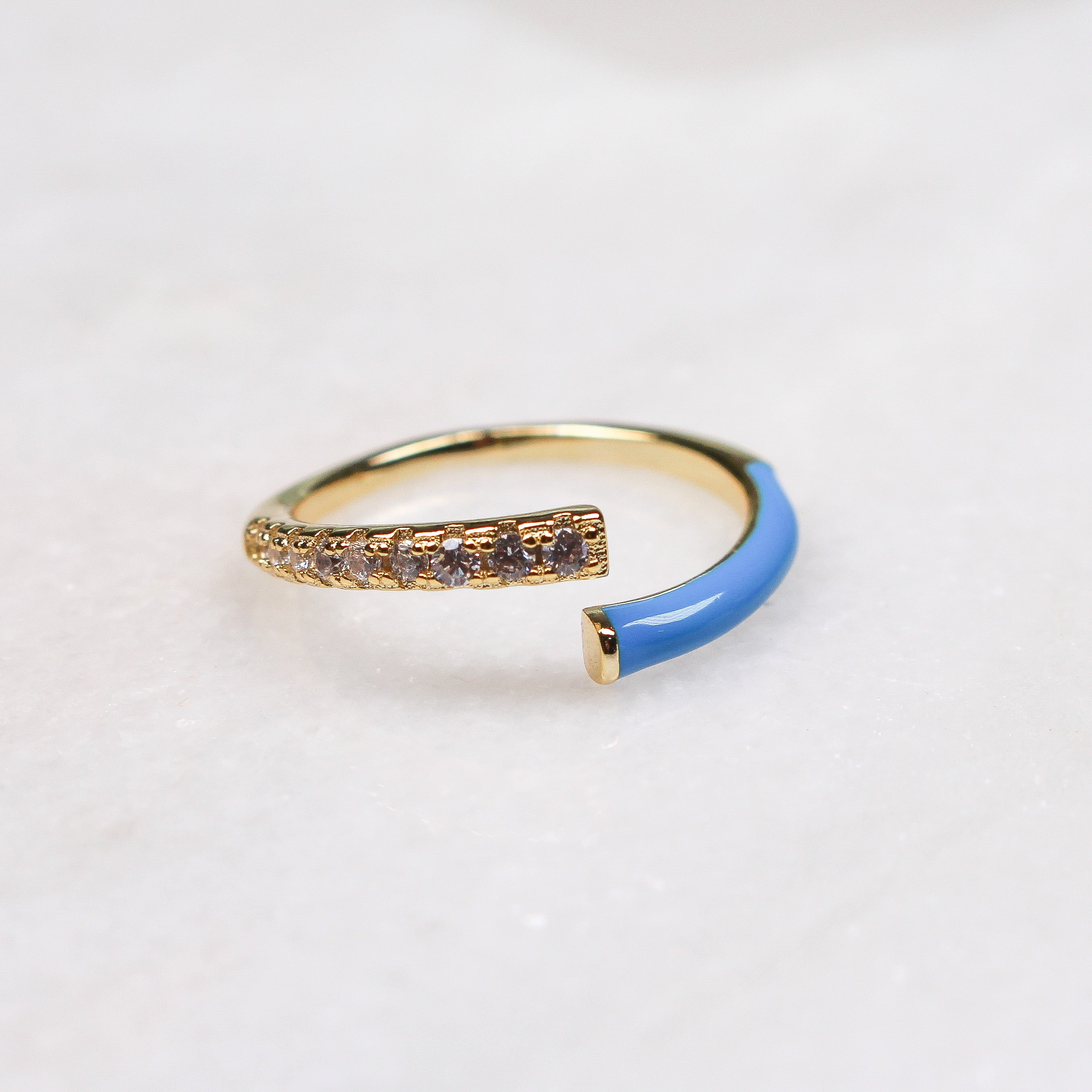 LOUISA RING BLUE - Black & Bloom