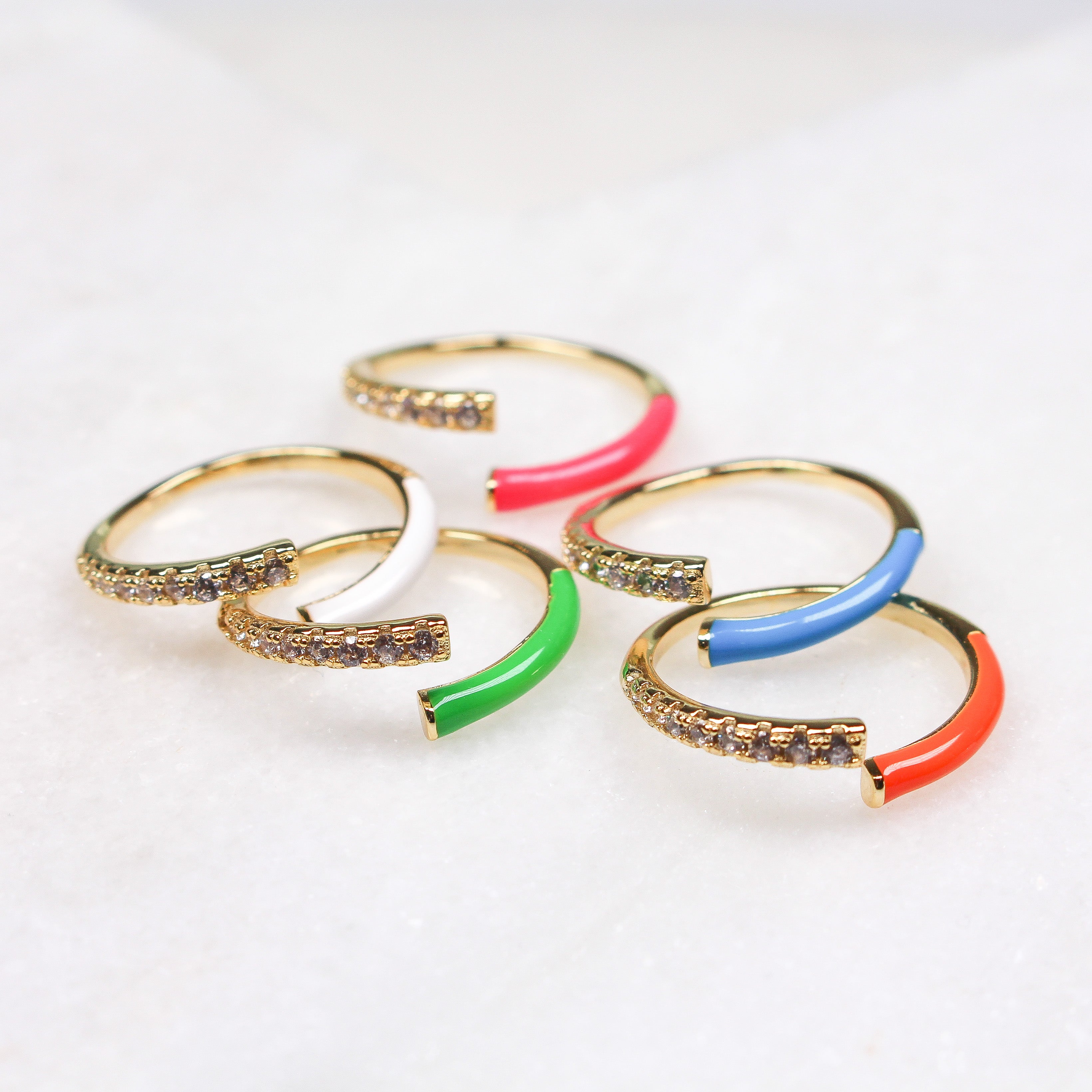 LOUISA RING ORANGE - Black & Bloom