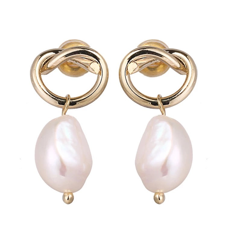 LEONA EARRINGS - Black & Bloom