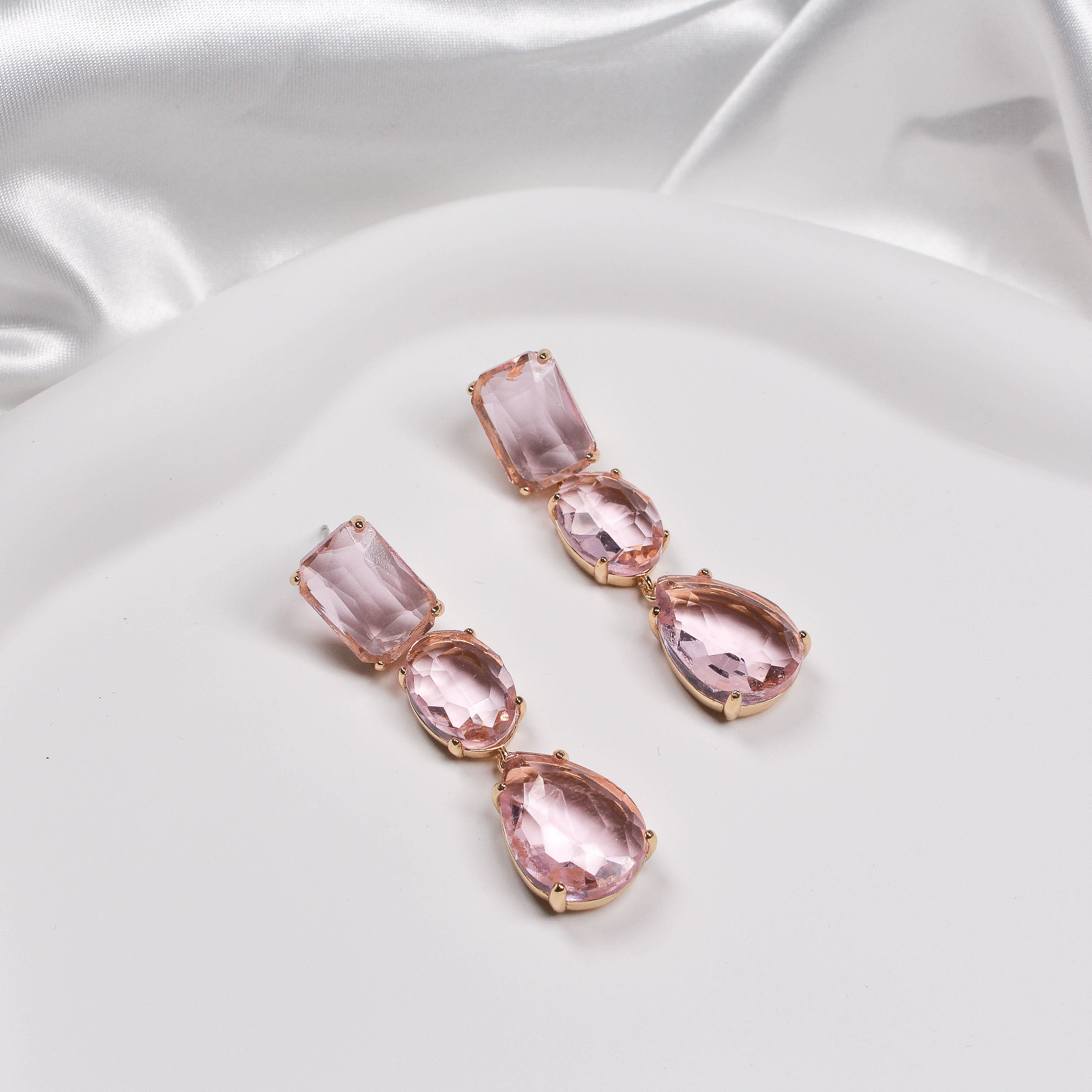 AMALFI EARRINGS PINK - Black & Bloom