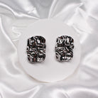 INAYA EARRINGS SILVER - Black & Bloom