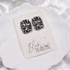 INAYA EARRINGS SILVER - Black & Bloom