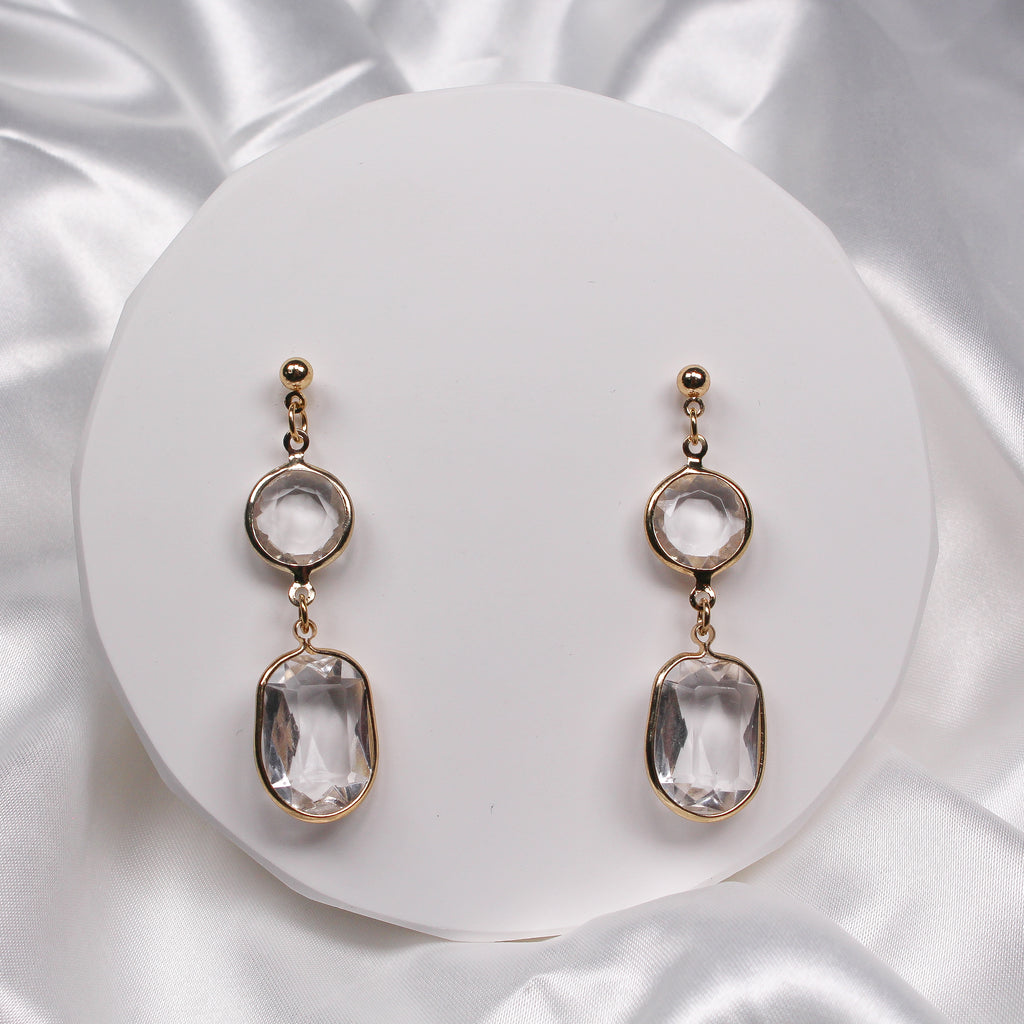 TAMZYN EARRINGS - Black & Bloom