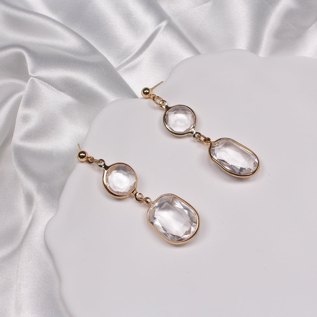TAMZYN EARRINGS - Black & Bloom