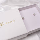 ROUND MOISSANITE EARRINGS - Black & Bloom