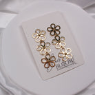 FLEUR EARRINGS - GOLD - Black & Bloom