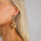 SORRENTO EARRINGS - Black & Bloom