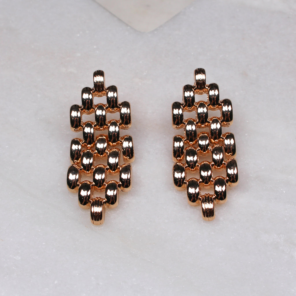 CASSIA EARRINGS GOLD - Black & Bloom