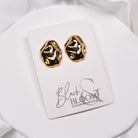 ELOISE EARRINGS - Black & Bloom