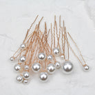 MEGAN BRIDAL HAIR PINS - Black & Bloom