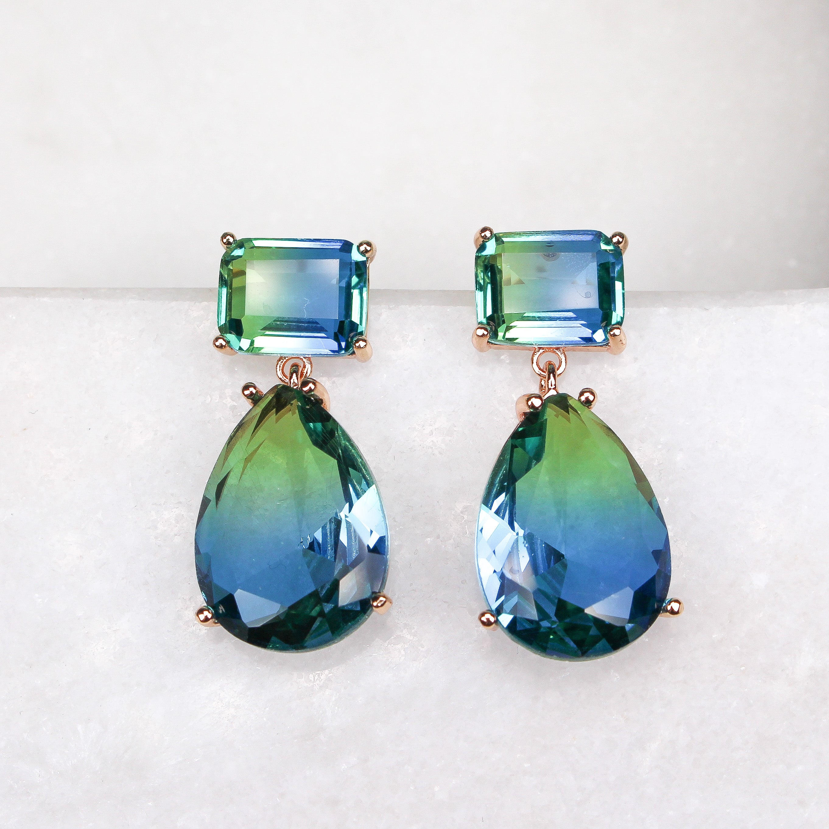 STEPHANIE EARRINGS - Black & Bloom