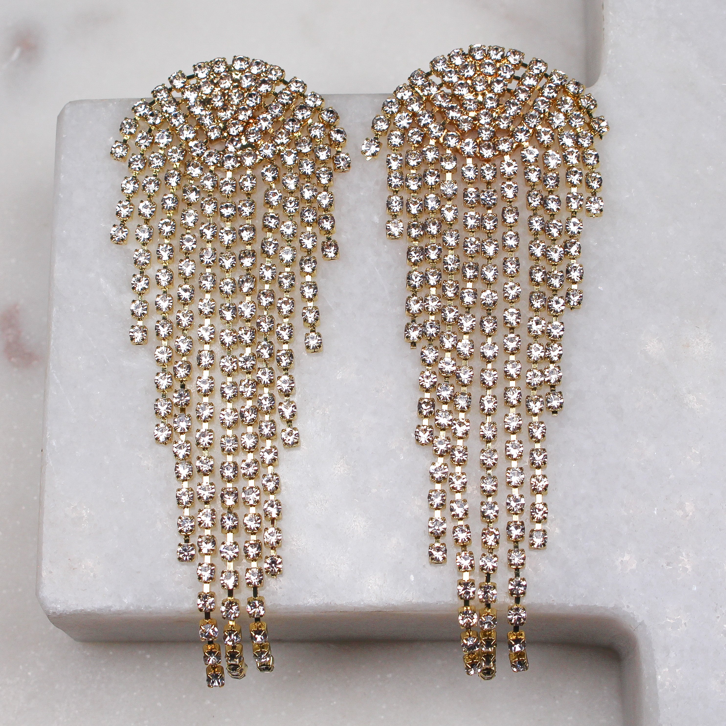 RITA EARRINGS GOLD - Black & Bloom