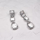 AMALFI EARRINGS SILVER - Black & Bloom