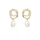 KAT EARRINGS - Black & Bloom