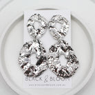 SORRENTO EARRINGS SILVER - Black & Bloom