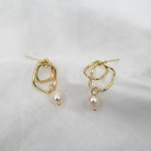 KAT EARRINGS - Black & Bloom