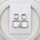 BRONTE EARRINGS SILVER - Black & Bloom